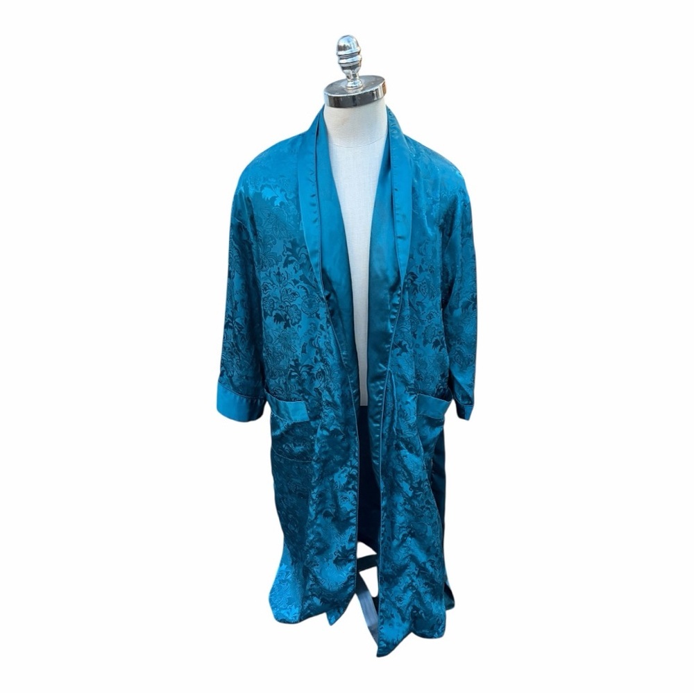 Victoria's Secret Gold Label Teal  Robe SZ S
